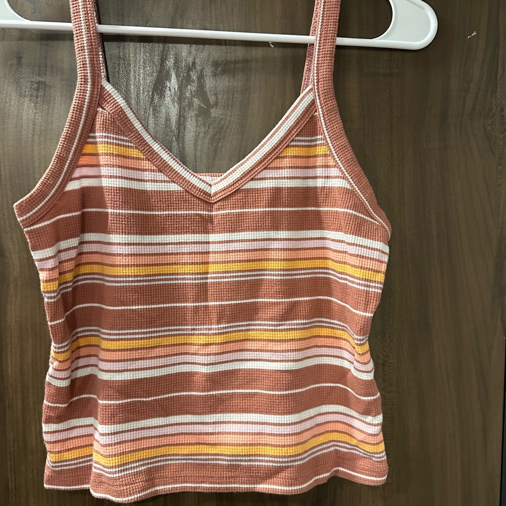 Striped V-Neck Tank Top